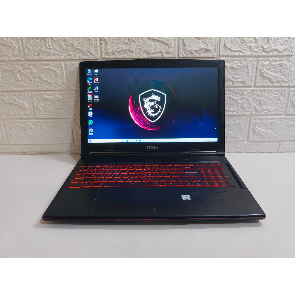 MSI GL63 8RC Core i7 8750H Nvidia GTX 1050 | RAM 16GB SSD 512GB | Laptop Second Gaming GTX1050
