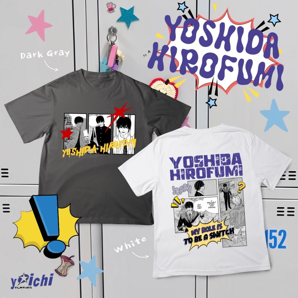 Baju Kaos Tshirt YOSHIDA HIROFUMI ANIME CHAINSAW MAN | Pakaian Pria Wanita