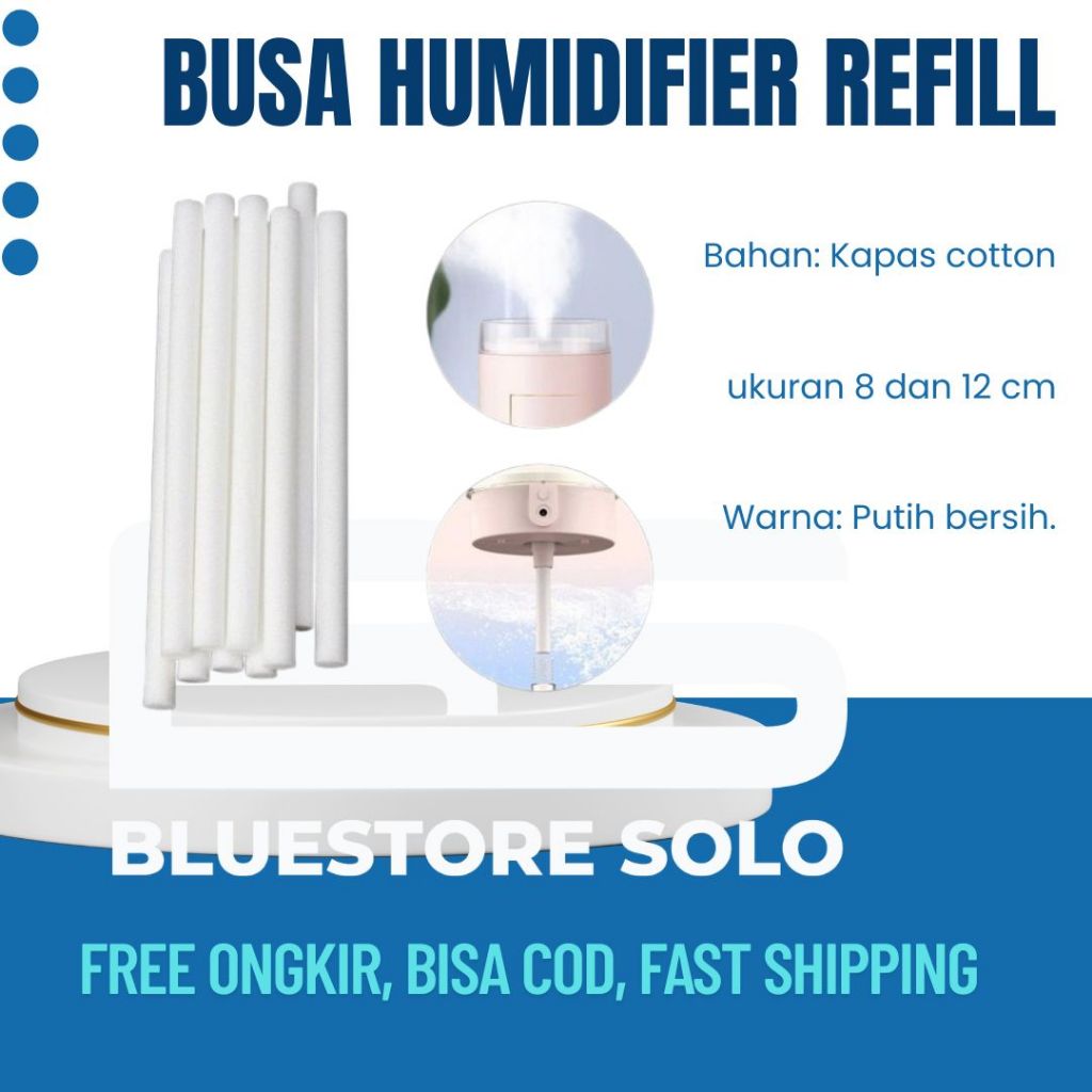 Busa Humidifier Refill Busa Gabus Kapas Filter Diffuser Purrifier