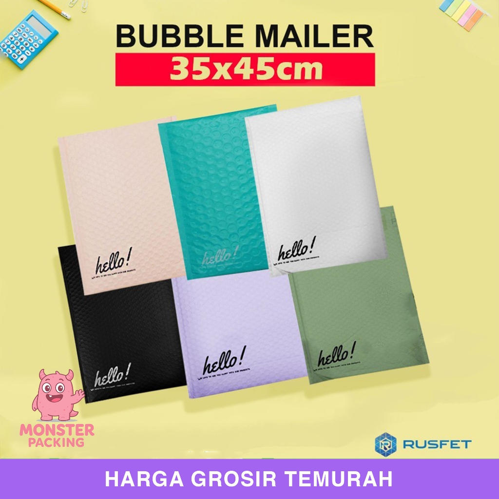 Amplop Bubble Wrap Security Mailer Envelope Bag 35x45cm RUSFET