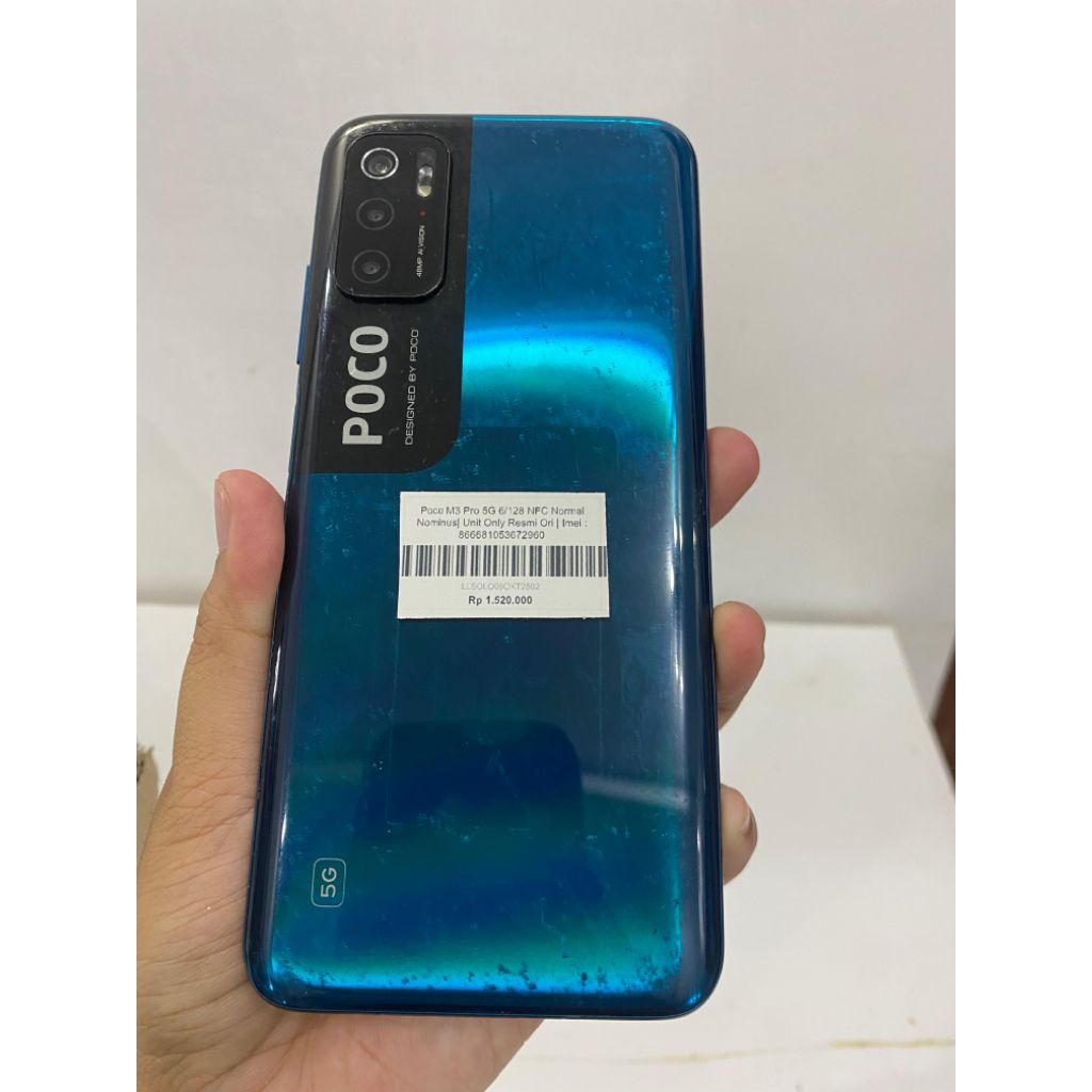 Poco M3 Pro 5G 6/128 NFC Finger Off| Unit Only Resmi Ori | Second |