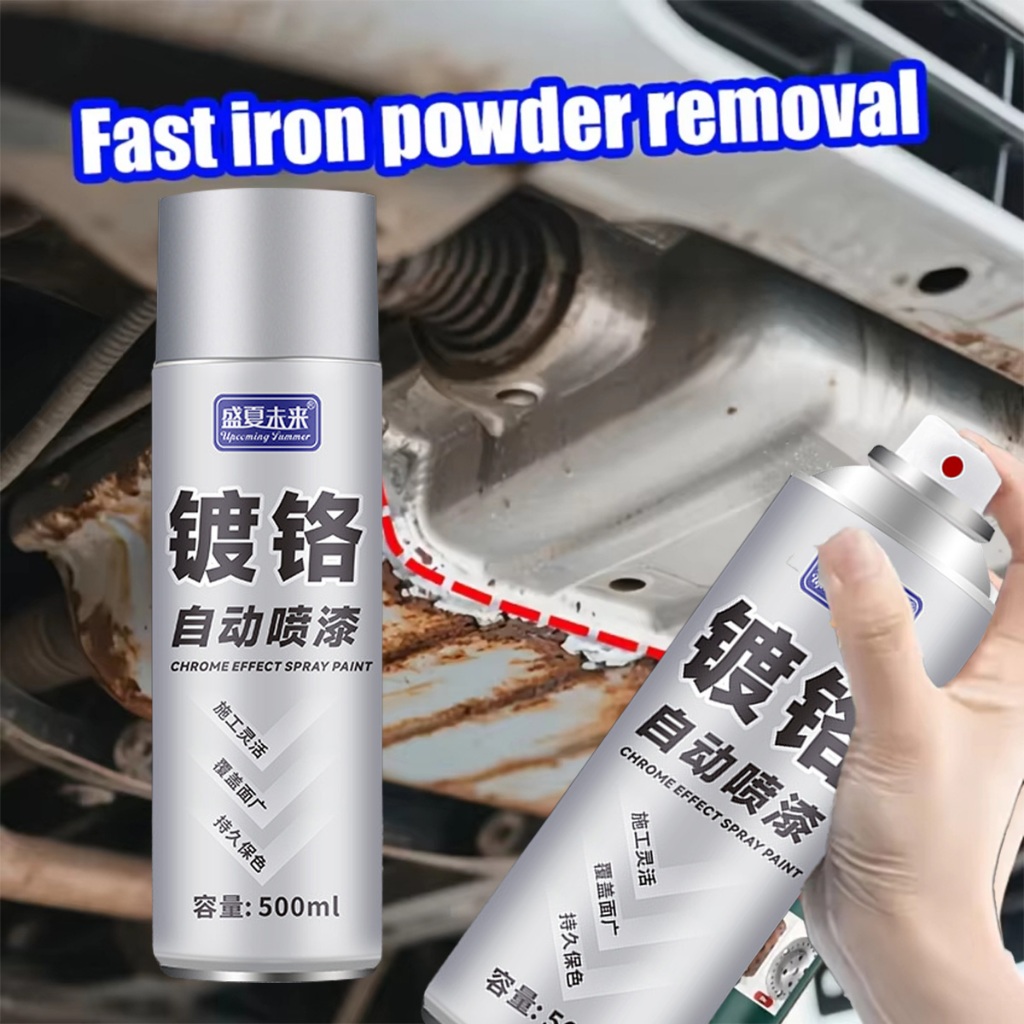 500ML Cat semprot chrome mirror Mudah dioperasikan, aman, dan ramah lingkungan cat semprot crome sta