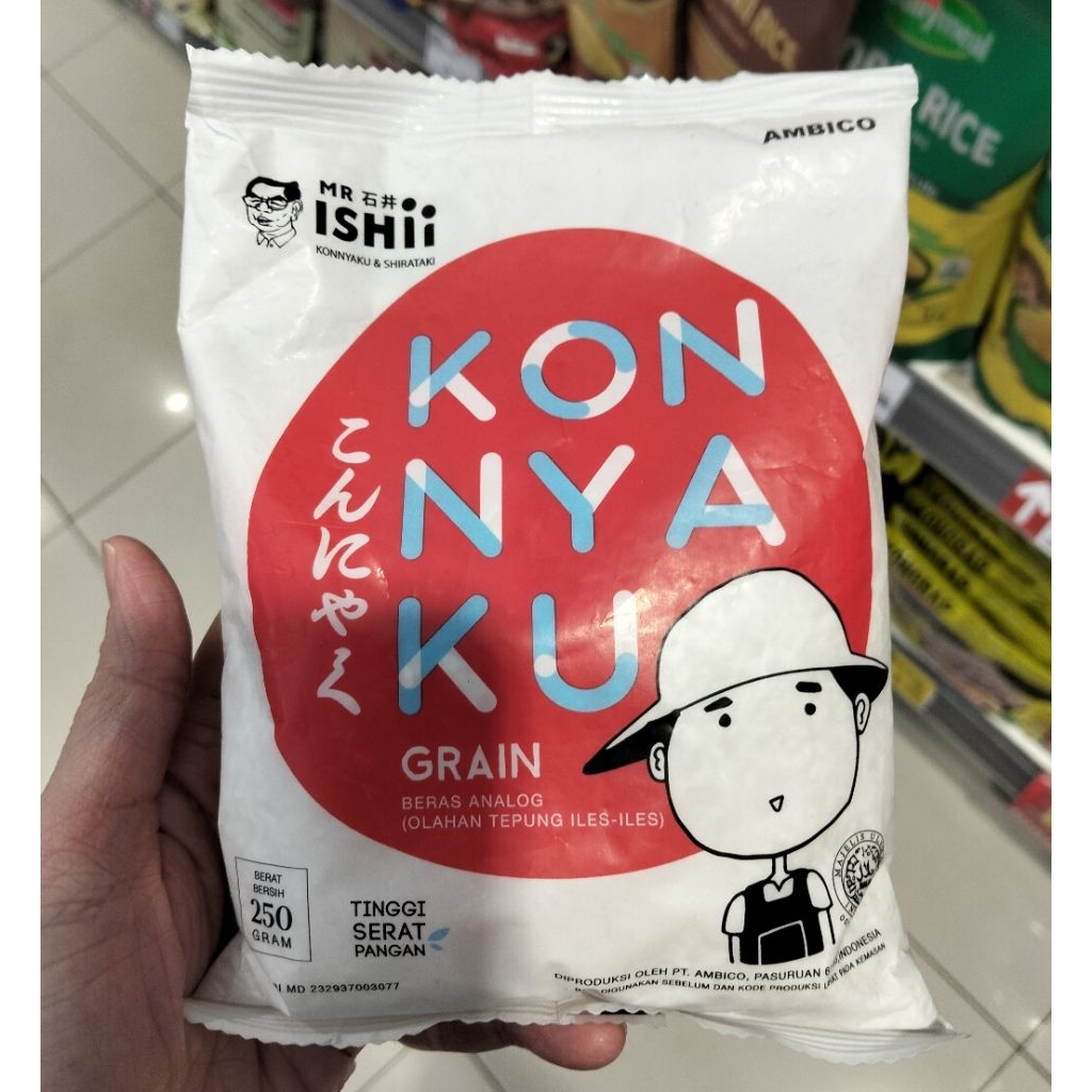 Konnyaku Grain / Konnyaku Rice - Beras Konnyaku Shirataki Rice Beras Shirataki 250g