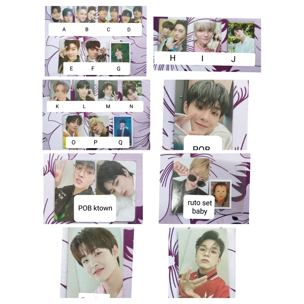 PHOTOCARD TREASURE OFFICIAL (Asahi jakmer kepiting, POB Kwtown ruto jihoon, Summer Camp, Teuday kit,