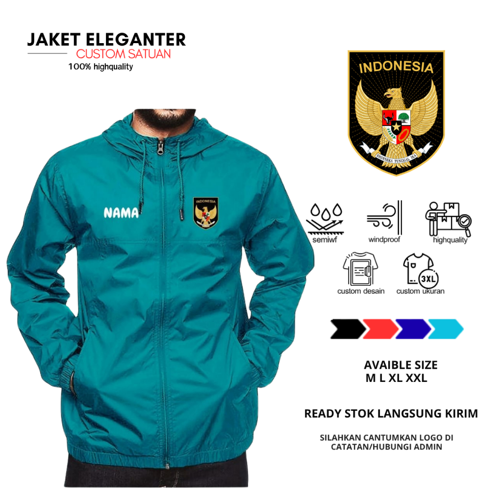 aket Olahraga Pria Tracksuit Timnas Training | Jaket Latihan Bola Parasut Outdoor Semiwf