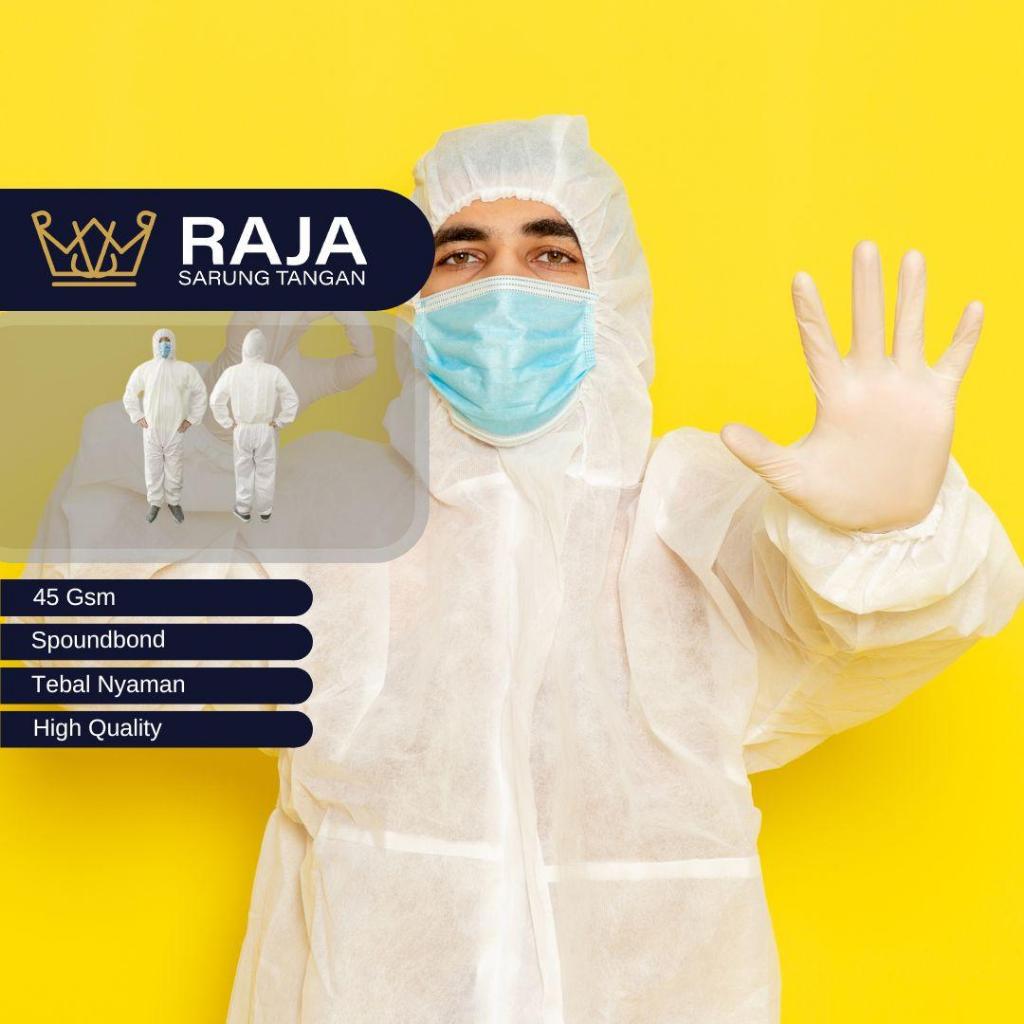 APD Hazmat Coverall 45 gsm Merk Solid disposable