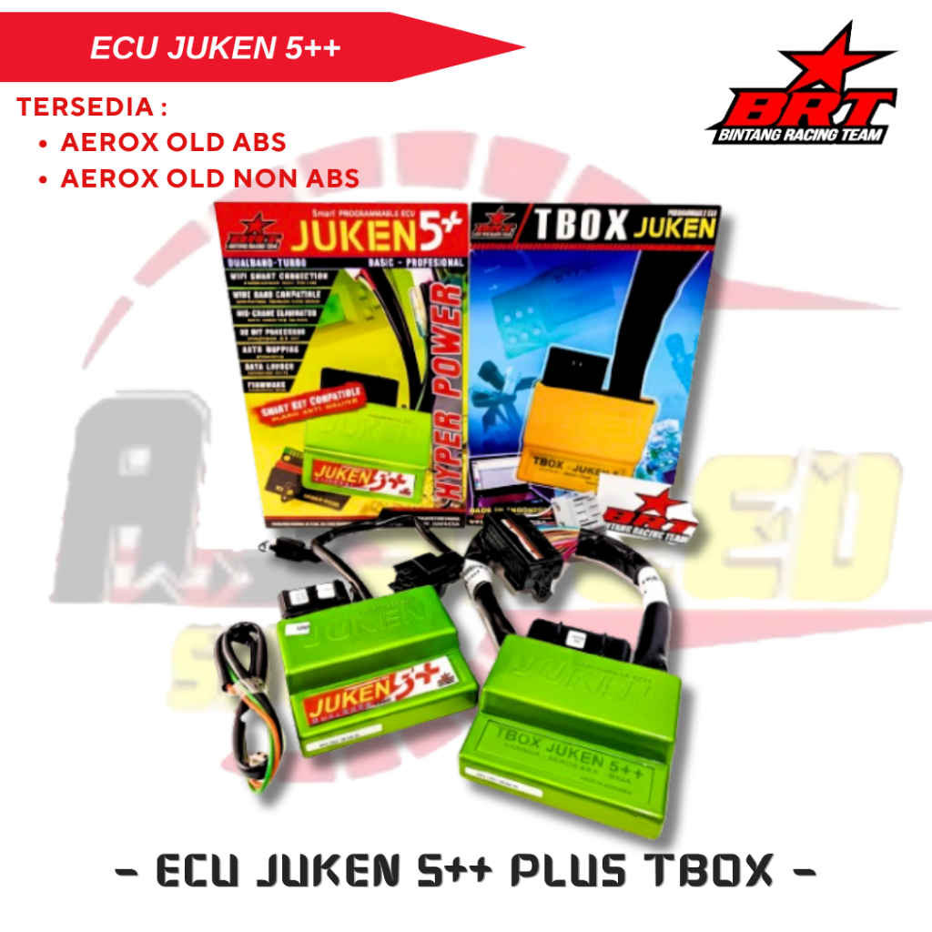 BRT Ecu JUKEN 5++ PLUS BRT & TBOX AEROX OLD 155 ABS / NON ABS RACING TURBO DUALBAND Original 100%