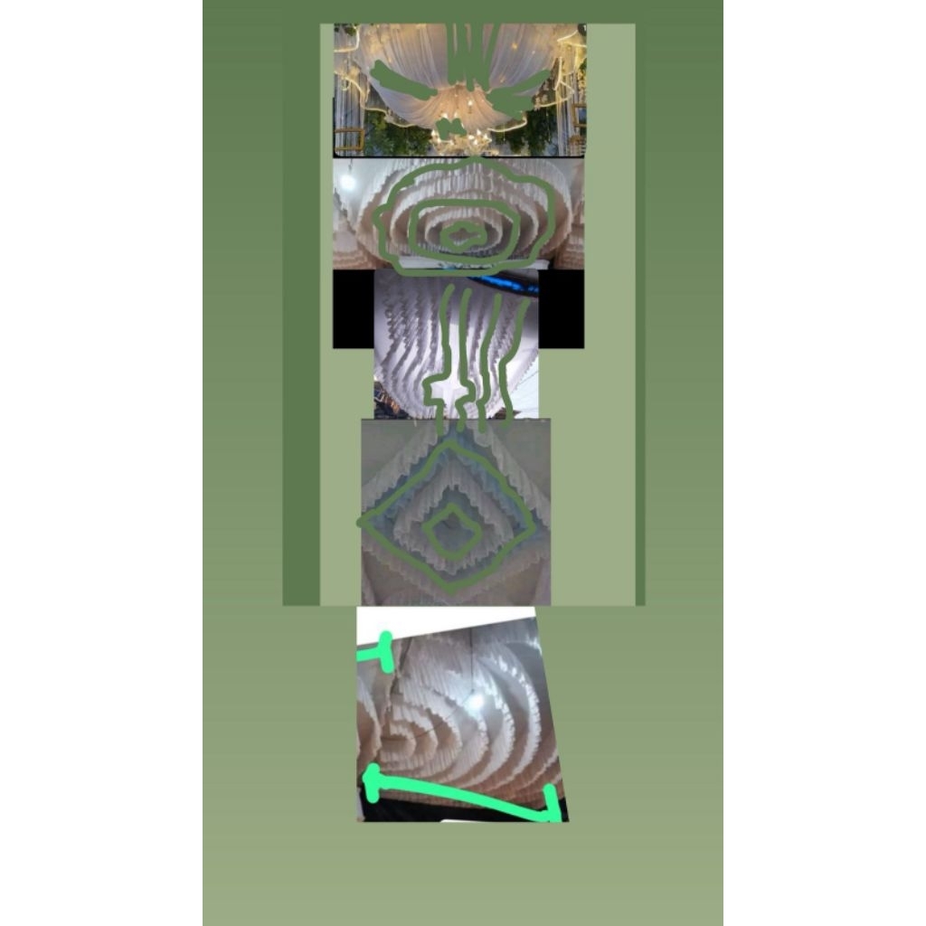 BERBAGAI MACAM PLAFON TENDA ukuran Rata 3x4 sebanyak 5 pcs