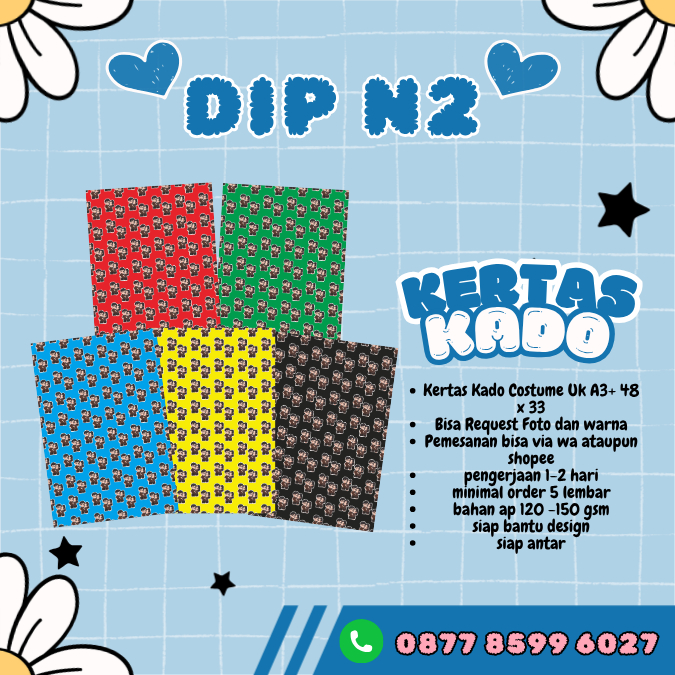 KERTAS KADO CUSTOM / KERTAS KADO CUSTOM a3