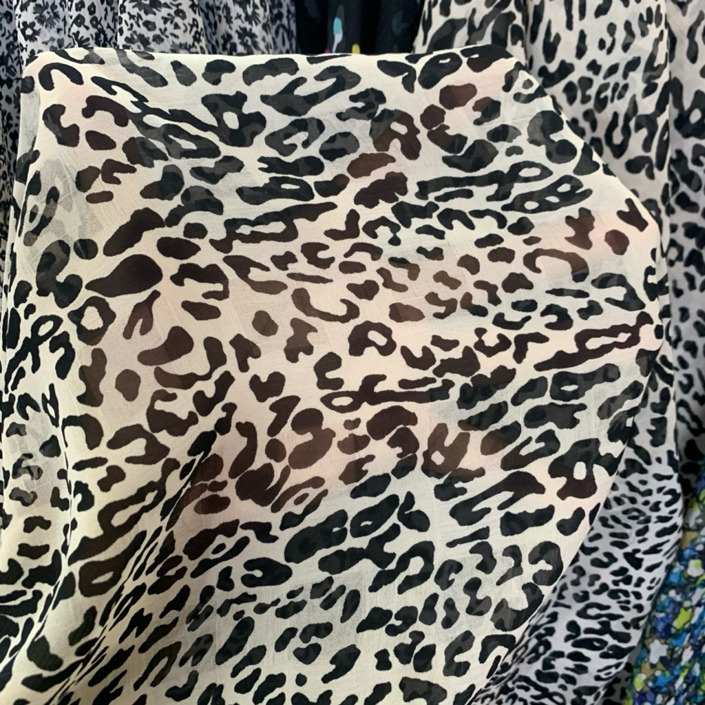 kain sifon motif leopard - kain sifon - kain sifon motif - kain sifon premium