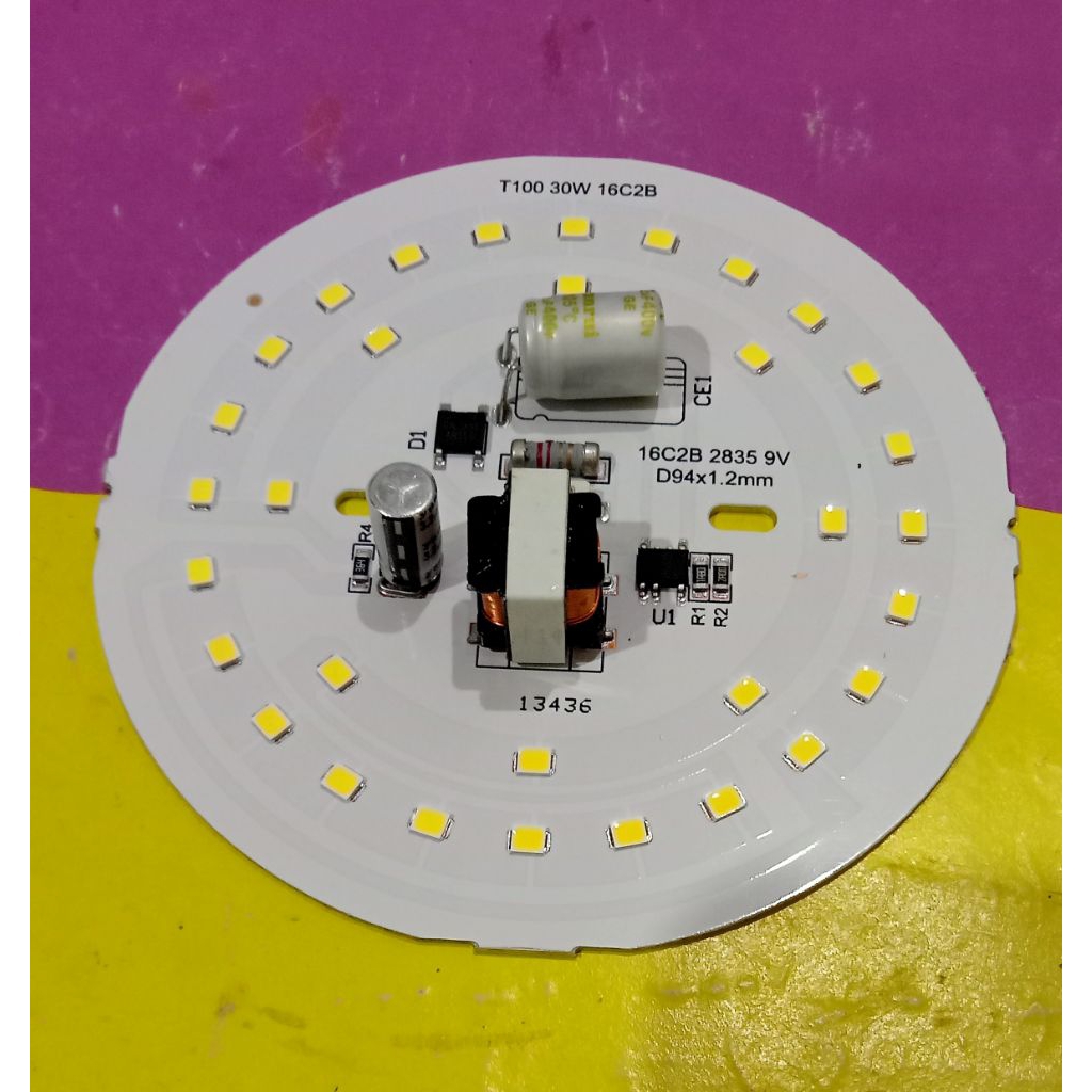 PCB Led AC DM 30W|Modul Rakitan|PCB PREMIUM|Mesin Lampu Super Terang 220v