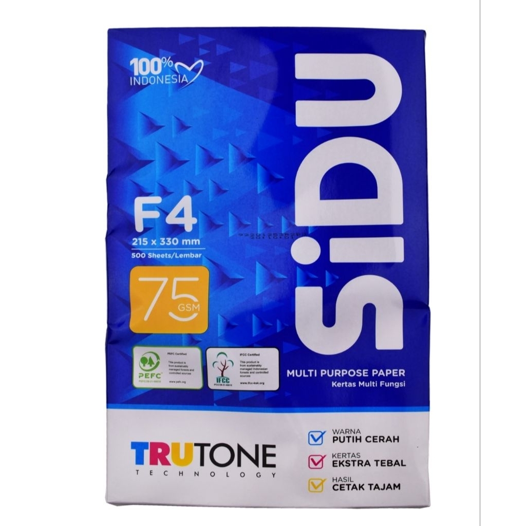 KERTAS F4 SIDU 75GRAM