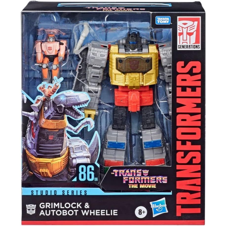 TRANSFORMERS STUDIO SERIES 86-06 LEADER THE THE MOVIE GRIMLOCK AND AUTOBOT WHEELIE