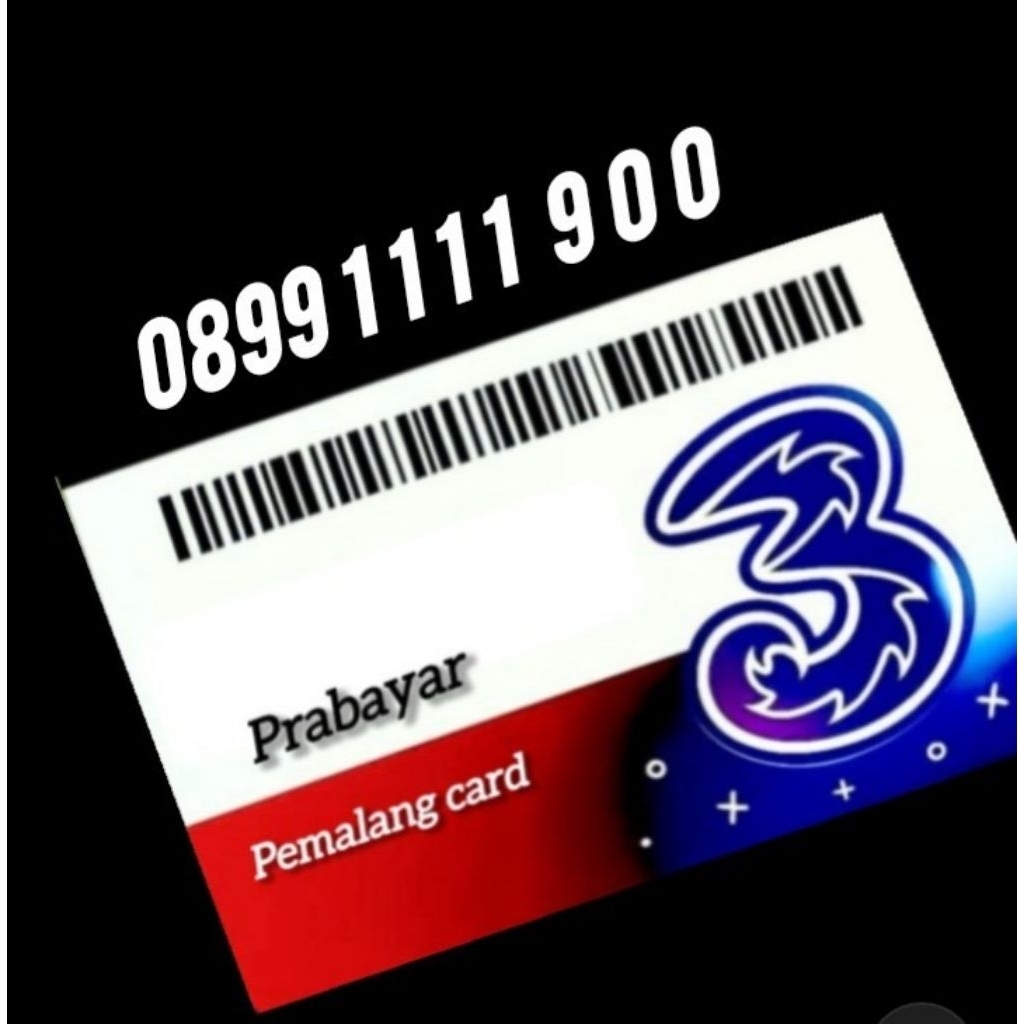 kartu perdana tri prabayar 0899 1111 900