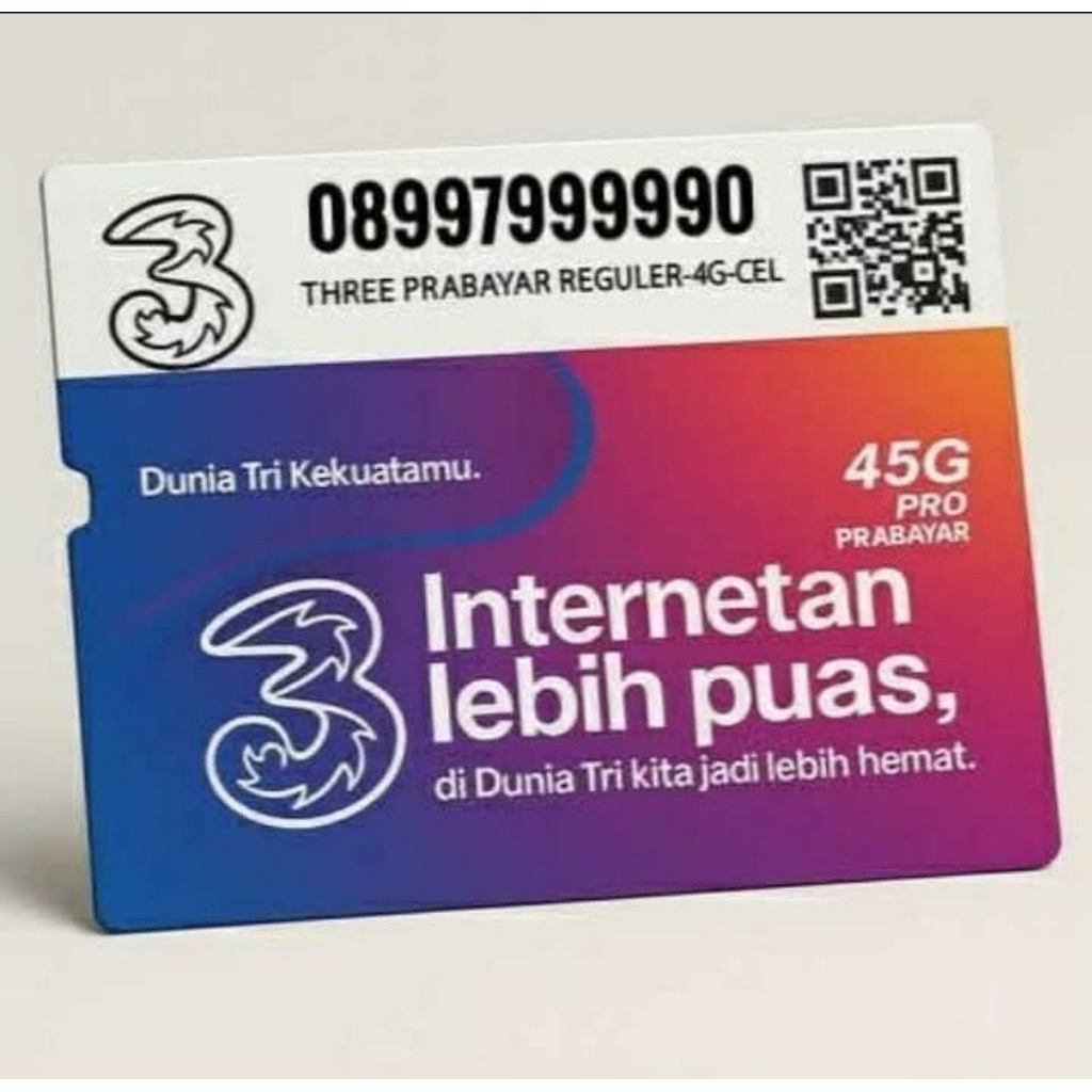 kartu prabayar tri 0899 7999 990
