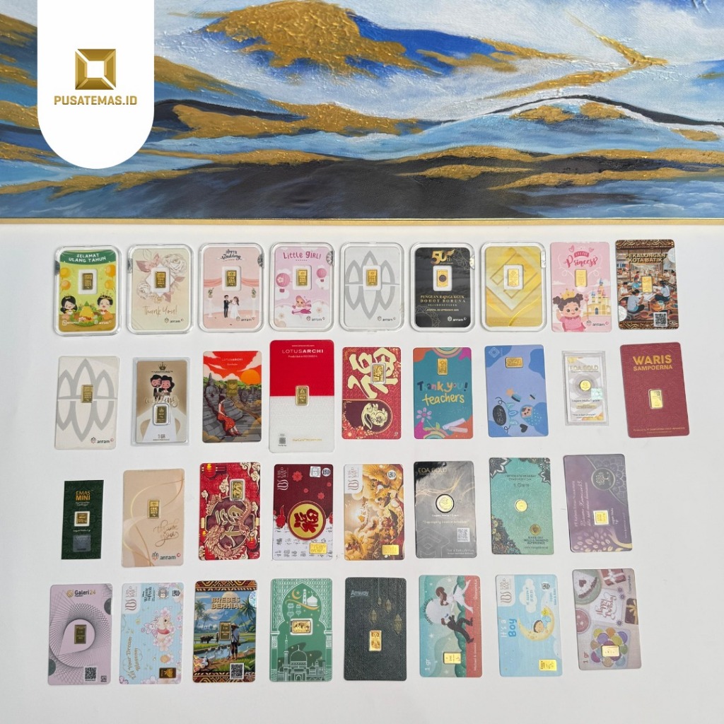 Emas Logam Mulia 24k (Non Antam) 1 Gram - 4 Gram