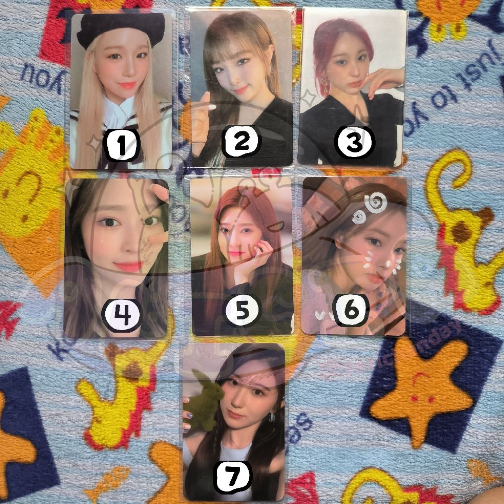 PC PHOTOCARD IZ*ONE JO YURI YENA CHAEYEON MINJU HYEWON