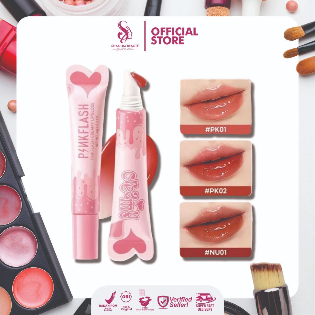 Pinkflash Creamy LipGloss - Watery Glow Hydrating Lip Gloss