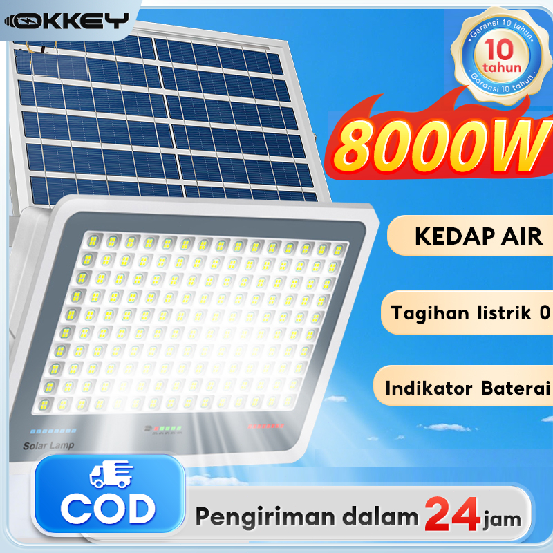 Banyak Beli Banyak Hemat lampu tenaga surya matahari 8000W panel surya Otomatis Led cahaya control p