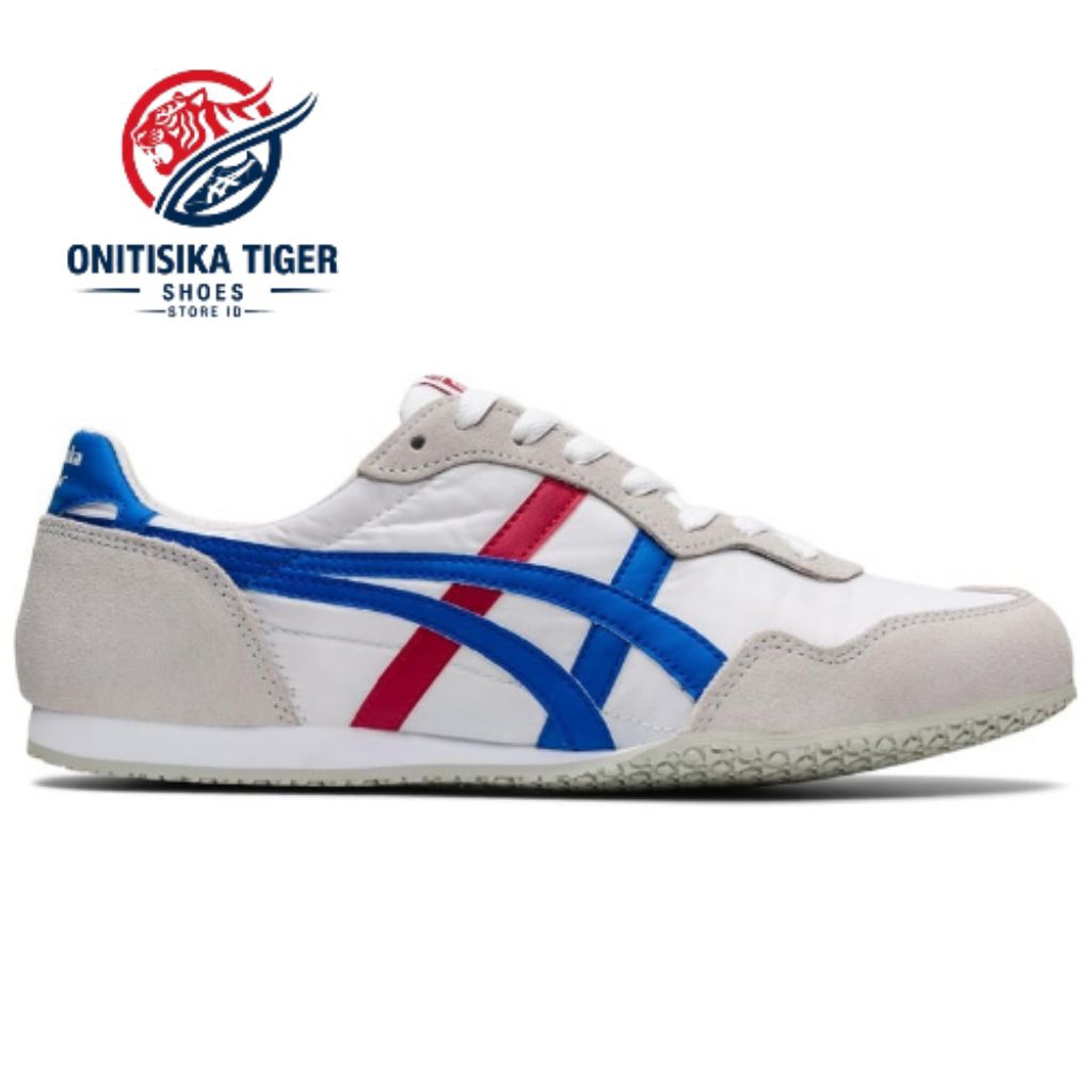 Onitsuka Tiger Unisex Serrano Slip-On White/Directoire Blue Shoes 1183A238