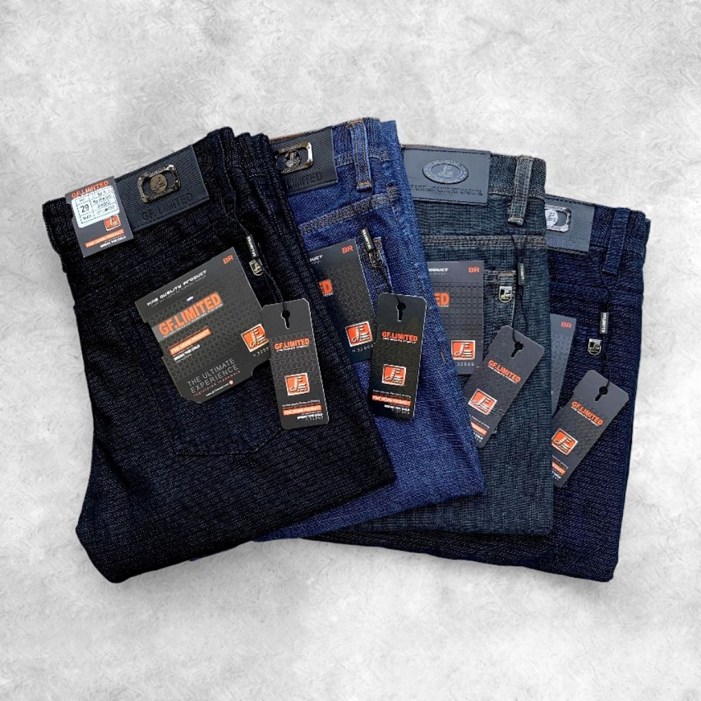 Promo Celana Panjang Jeans Denim Pria Dewasa Model Standar Kualitas Premium Gf Limited Edition Broke
