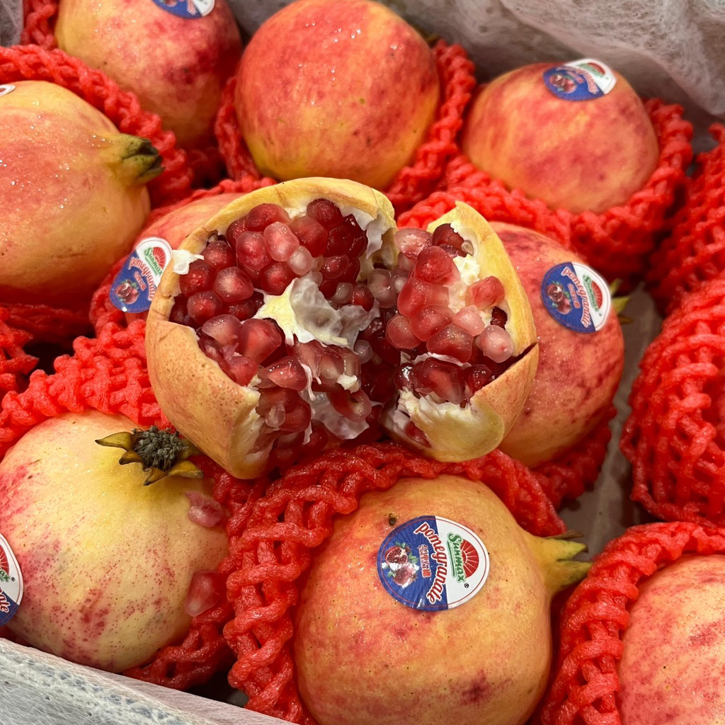 DELIMA TUNISIA MERAH 1 KG MANIS | POME POMEGRANATE BUAH DELIMA FRESH