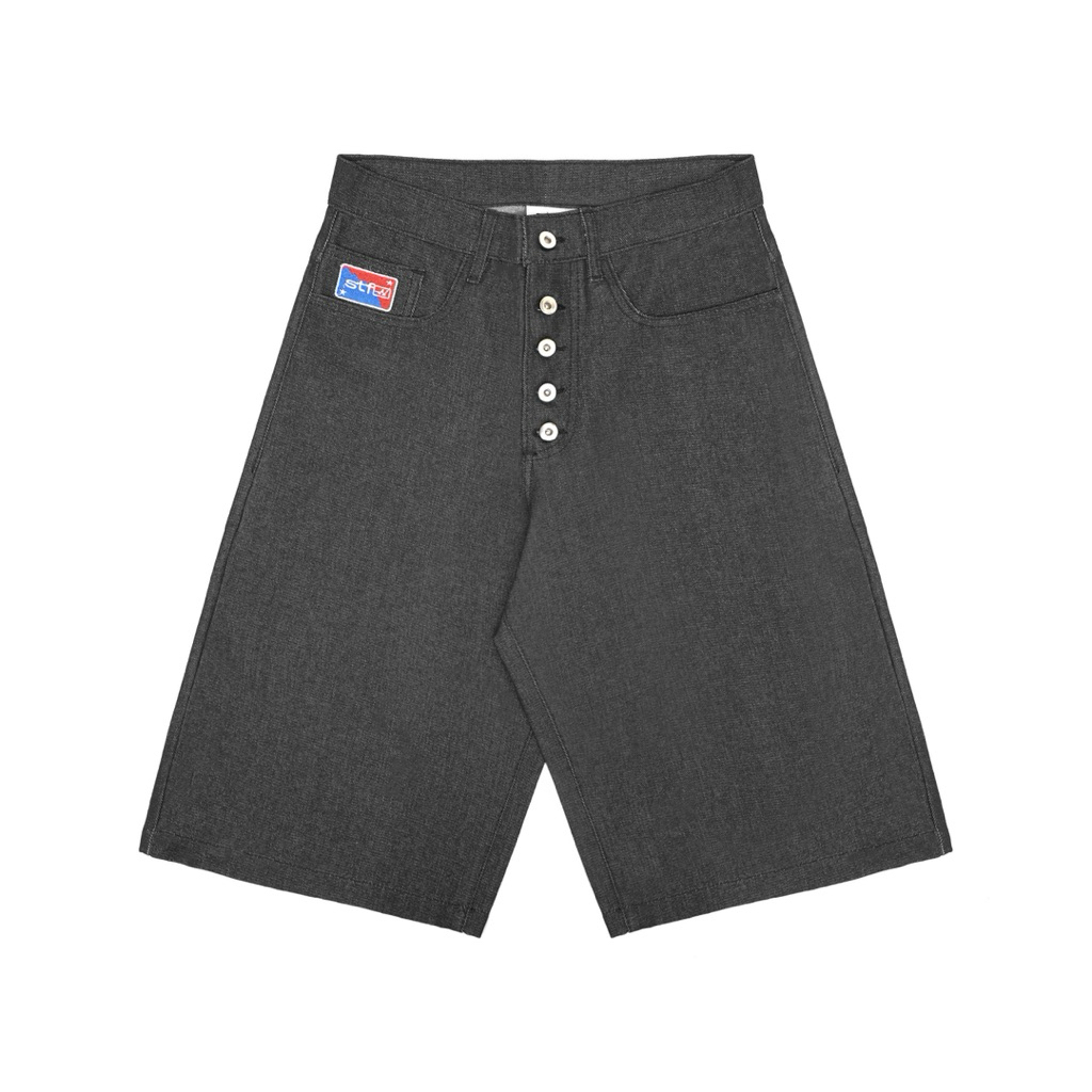 Satisfaction Jort Pants Jeans | Raw Denim  \TRACER/ BLACK