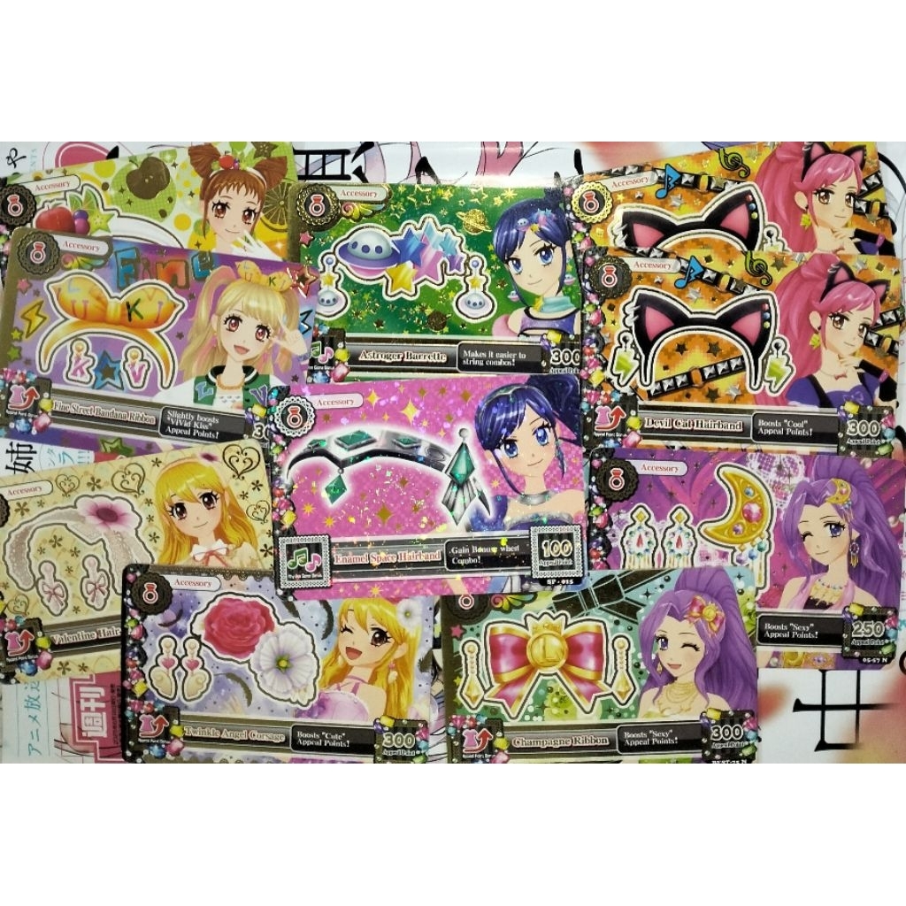 Aikatsu Accessory Card Mikuru Otome Seira Aoi Ichigo