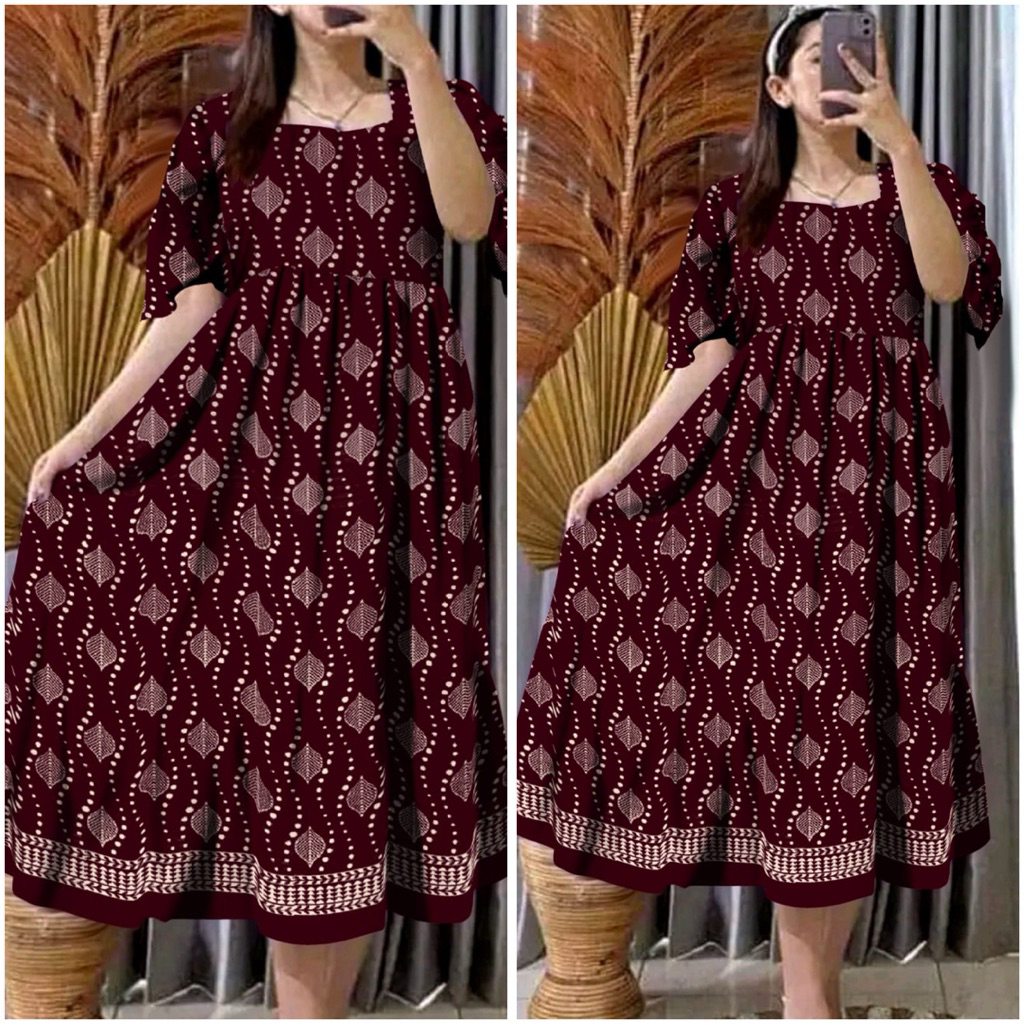 DASTER MOTIF LENGAN TEROMPET  || BAHAN RAYON SUPER GRADE A ORI || BAJU TIDUR DASTER KEKINIAN LD 110