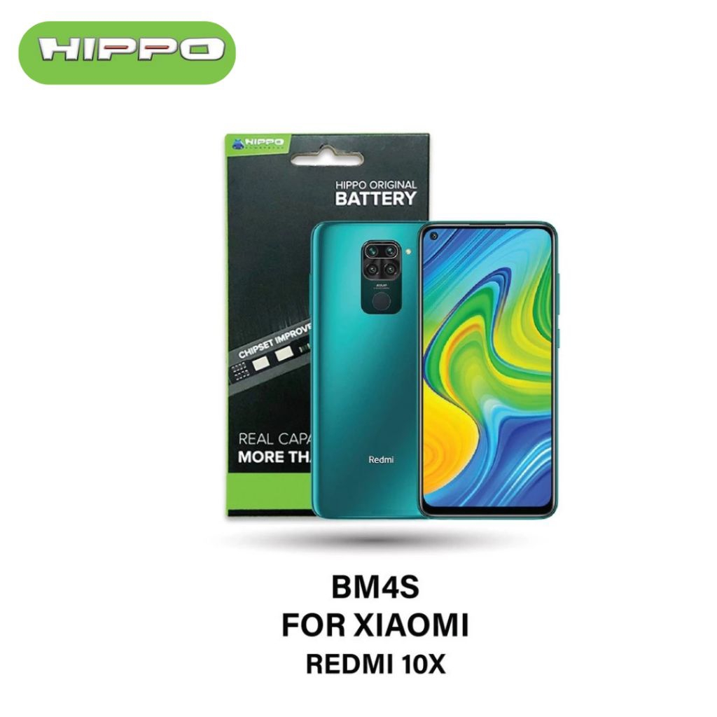 Hippo Baterai Xiaomi BM4S Redmi 10X 4520mAh Battery Batere Batrai Batre Original Cell Garansi resmi