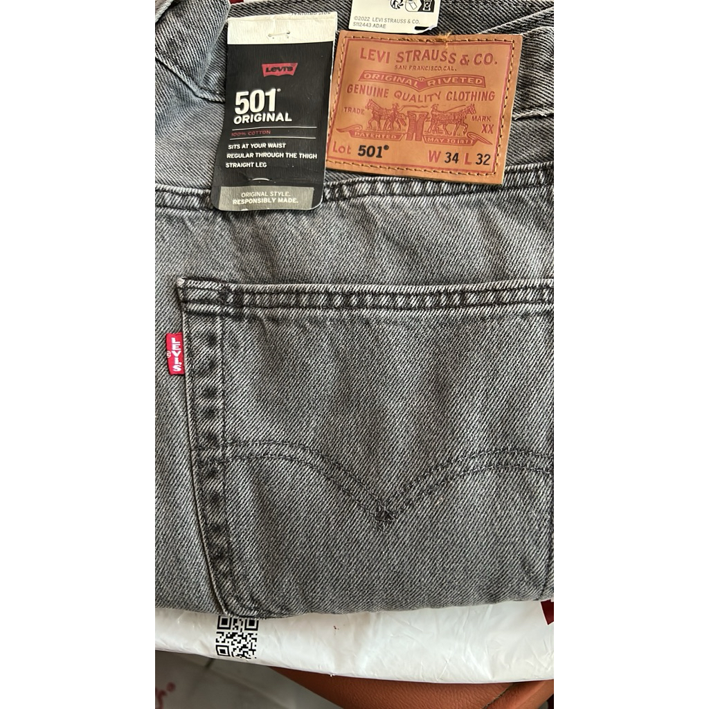 Levis 501 tab BIG E original Authentic size 34
