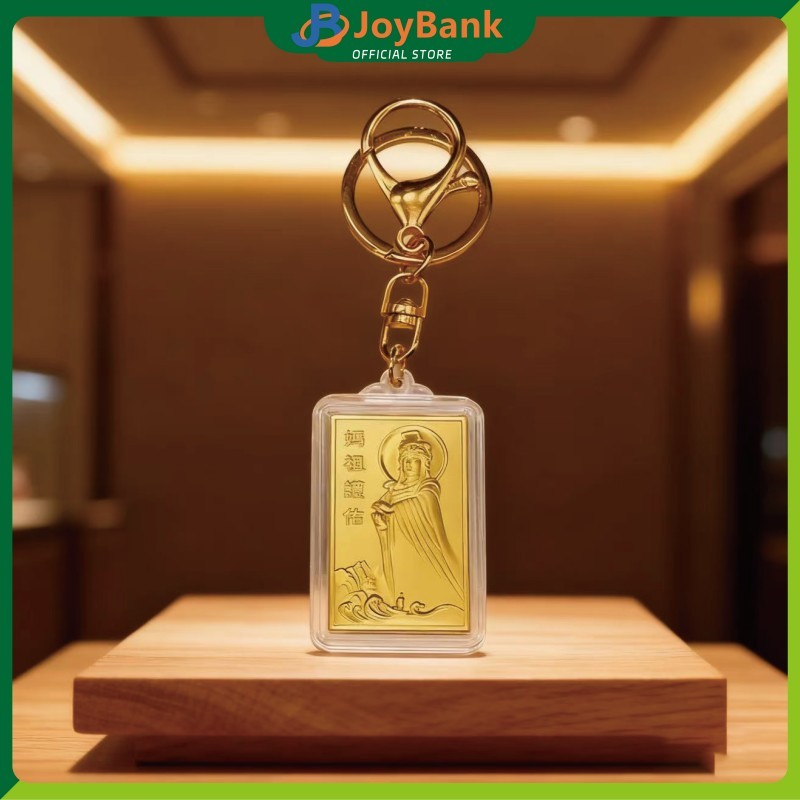 Gantungan Kunci MaZu Feng Shui Koin Emas Dengan Fungsi Amulet Asli Cocok Untuk Souvenir China & Gant