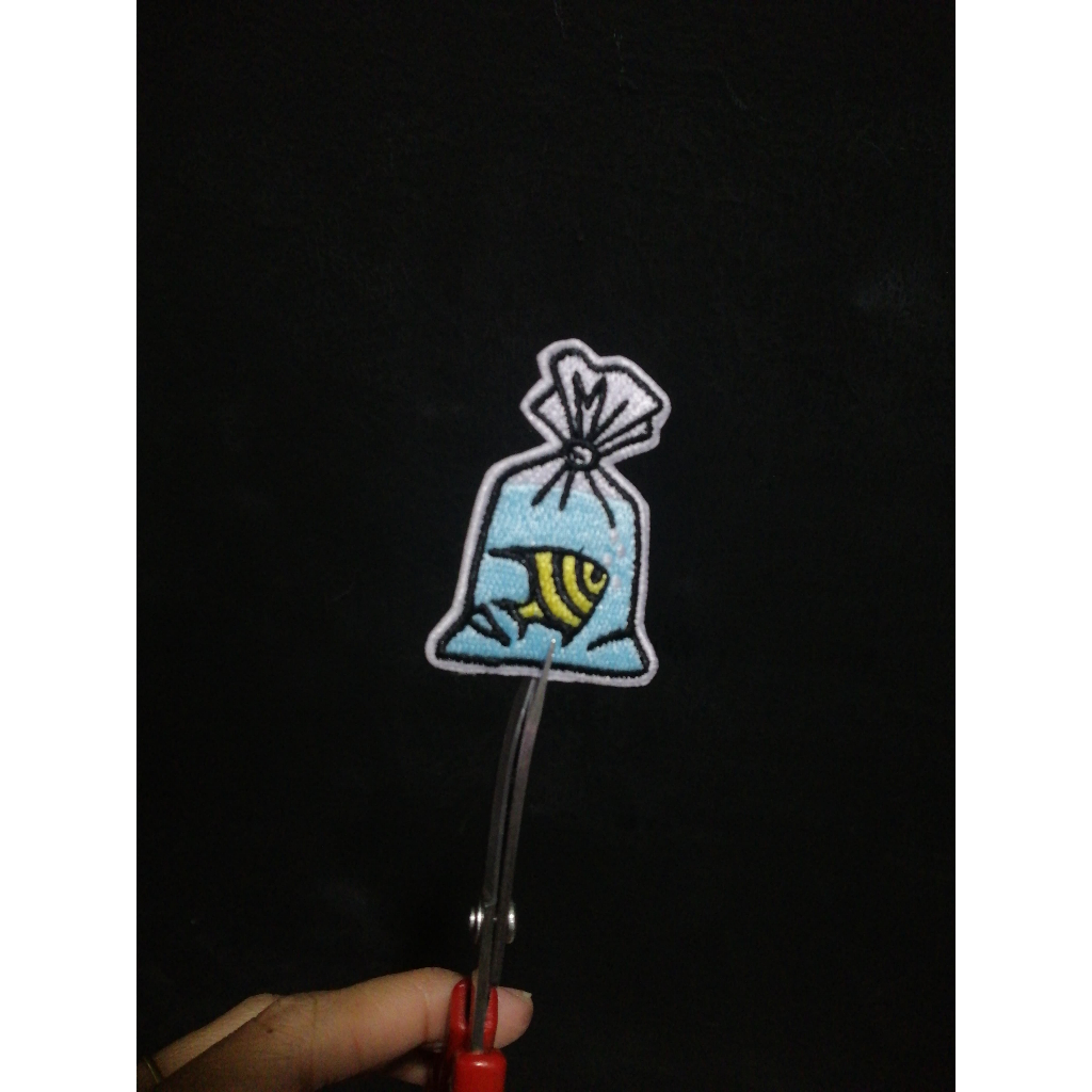 Iron Patch Kantong Ikan Bordir Setrika