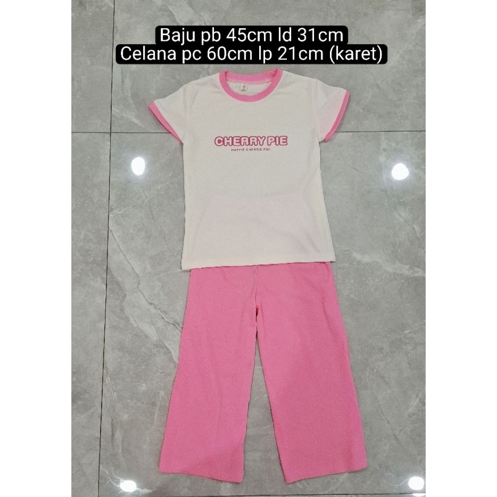 PRELOVED setelan baju anak cewek usia 6thn
