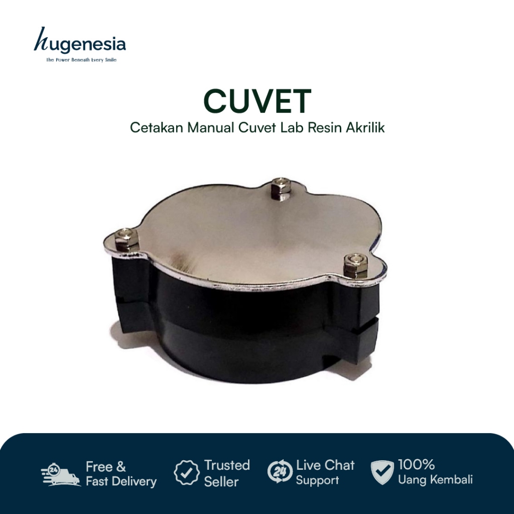 Hugenesia - Dental Cuvet Hitam Besar Kuvet Spektrofotometer