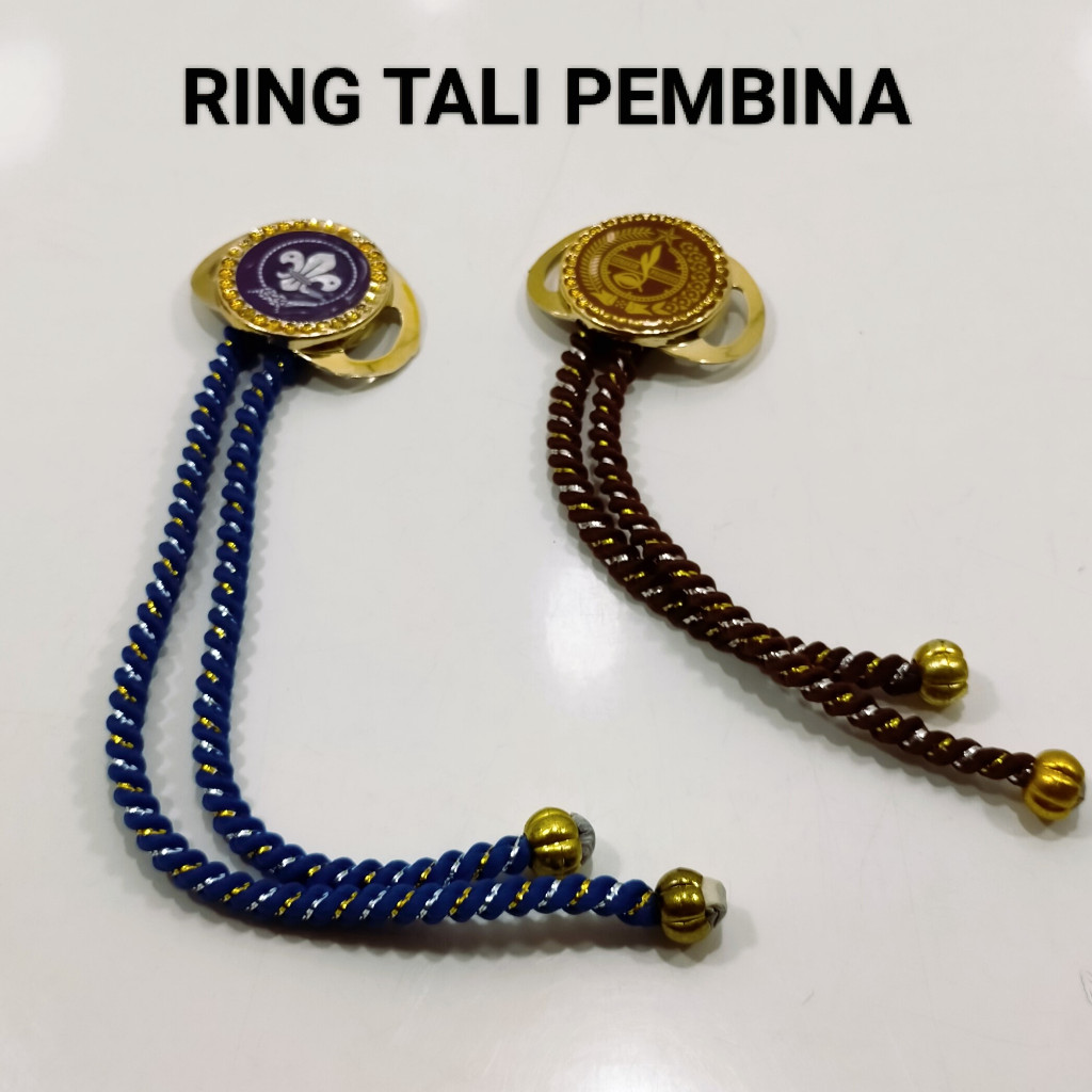 RING KACU PRAMUKA  PEMBINA WANITA DAN PRIA MODEL RING TALI