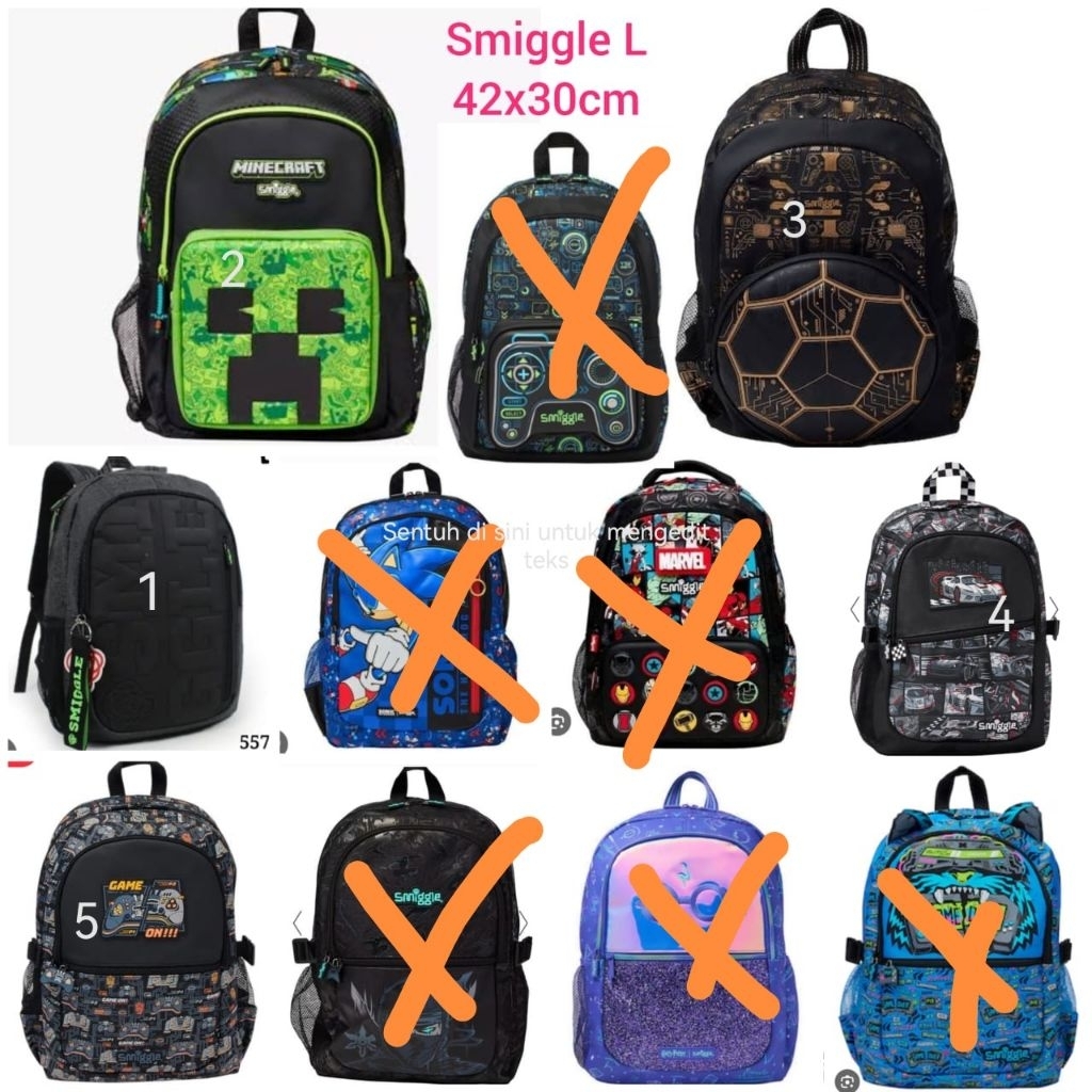 Tas Smiggle anak laki laki