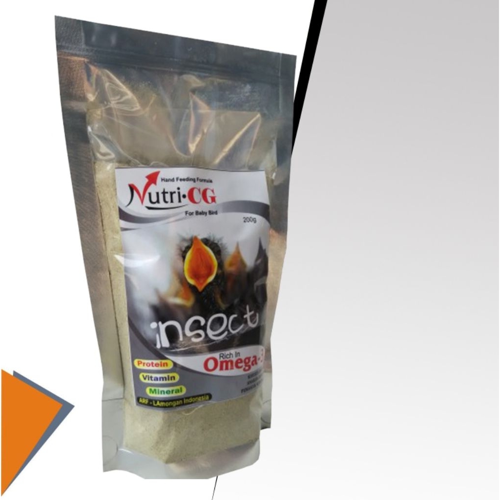 NutriCG Insect (Pakan Loloh Anakan Burung Pemakan Serangga) Murai Batu, Cucak Rowo, Branjangan, dll