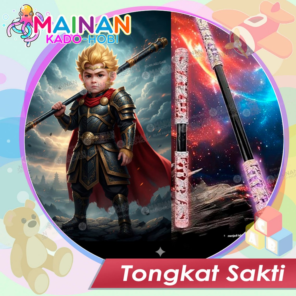 KOLEKSI MAINAN UNIK PERAN ANAK LAKI TOYA TONGKAT EMAS KERA SAKTI MONKEY KING