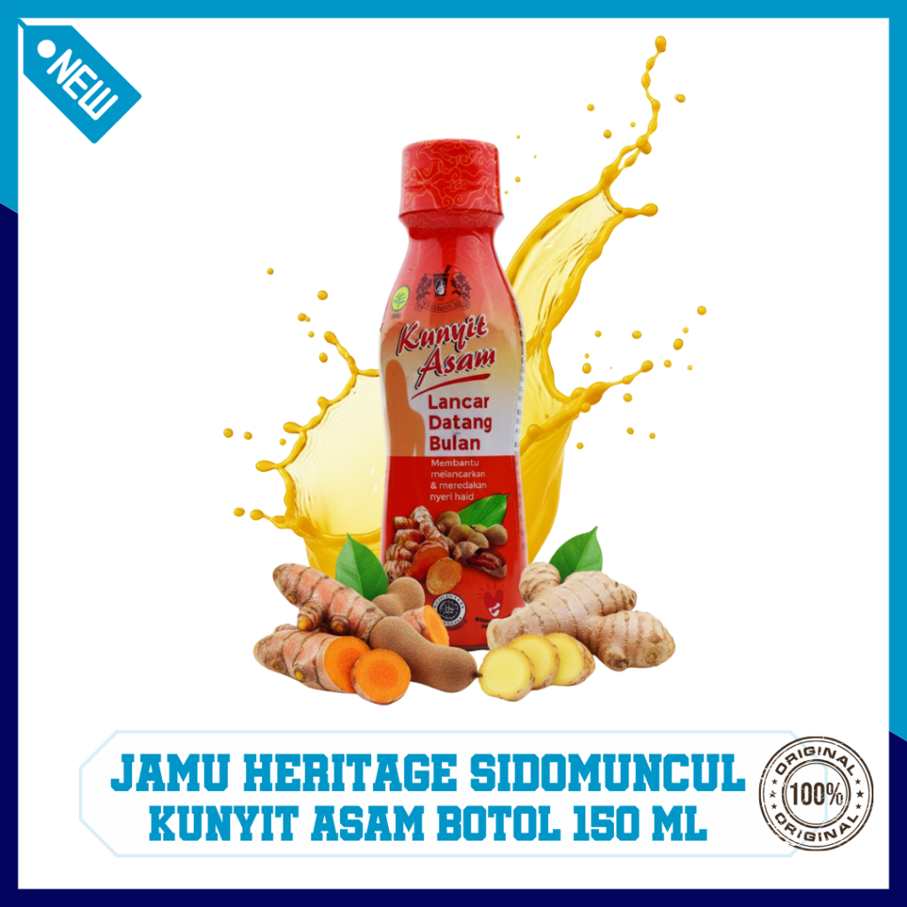 KUNYIT ASAM SIDO MUNCUL JAMU HERITAGE BOTOL 150 ML