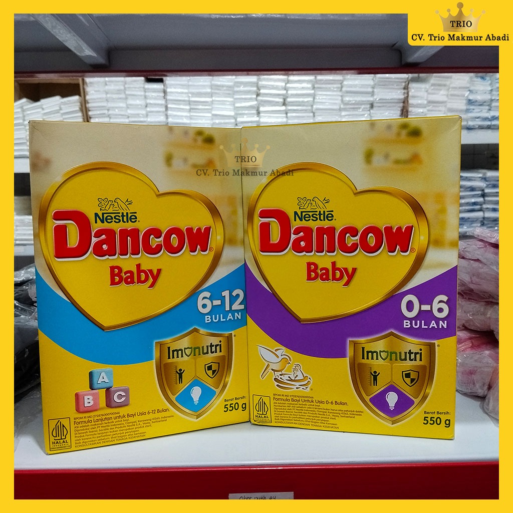 Dancow Baby Susu Formula 0-6 bulan / 6-12 bulan 550g