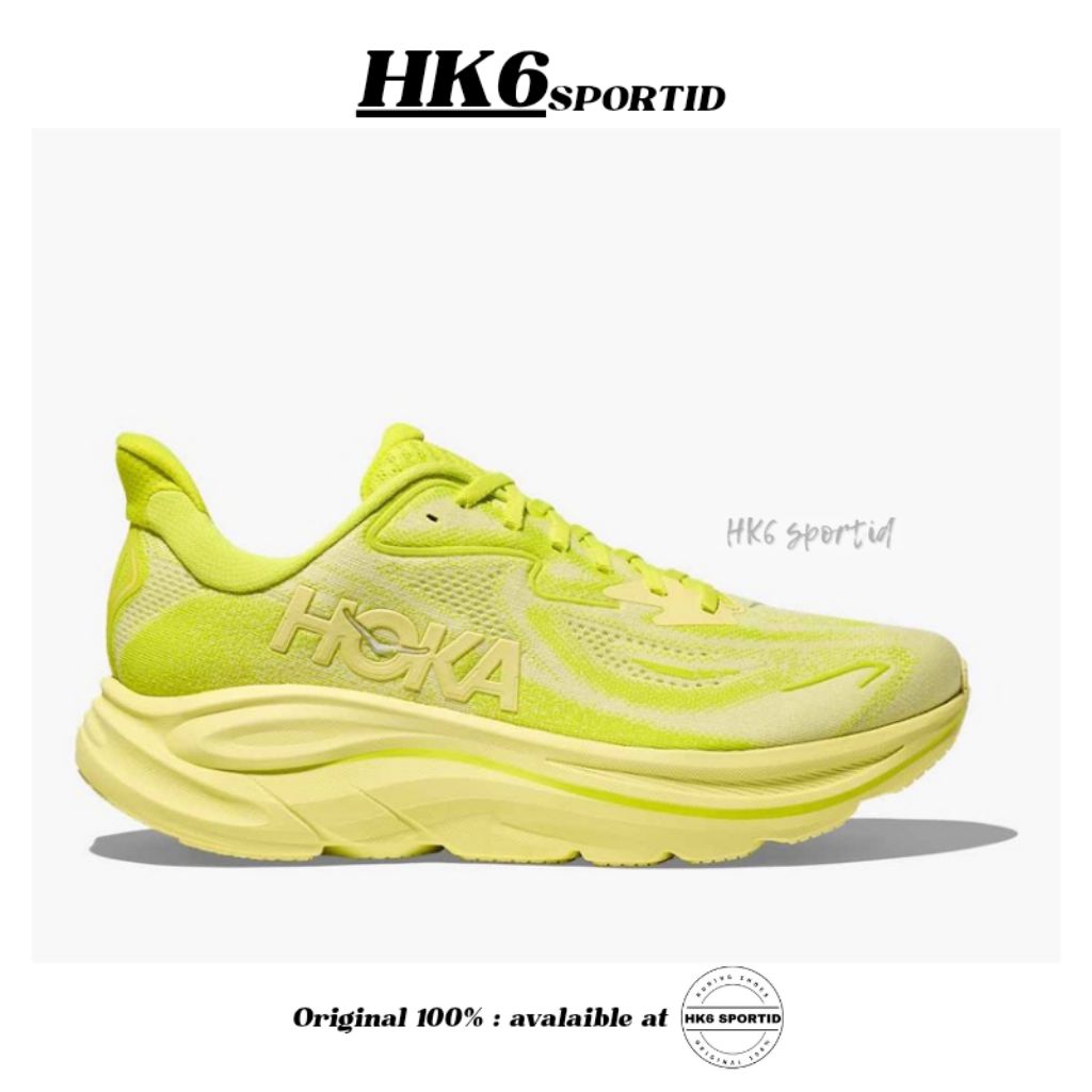 Hoka Clifton 10 Men's Running Shoes - Neon Hoka Citrus / Sunlight