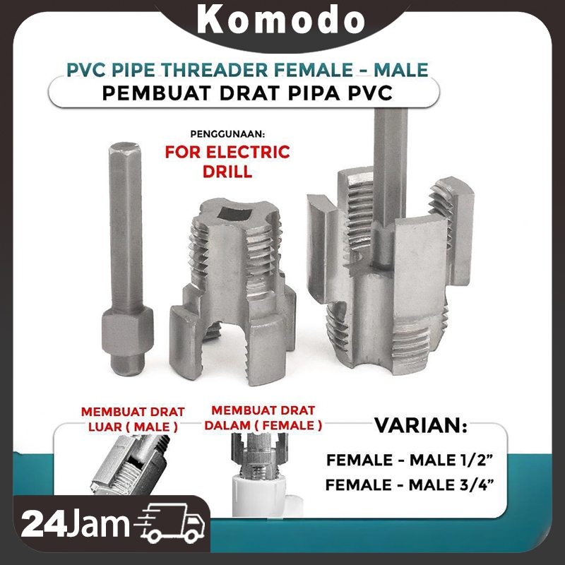 Alat Senai Pipa 4/6 /Alat Pembuat Cetakan Ulir Pipa Pvc/Alat Pembuka Drat Pipa Pvc