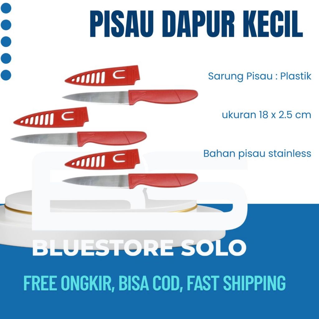 Pisau Dapur Ukuran Kecil Mini Pisau Dapur Kitchen Knife Pengupas Buah Sayur Serbaguna Pisau Souvenir