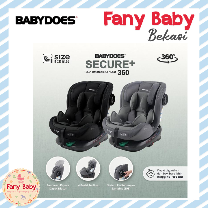 BABYDOES SECURE+ CAR SEAT 360° ROTATING SPS