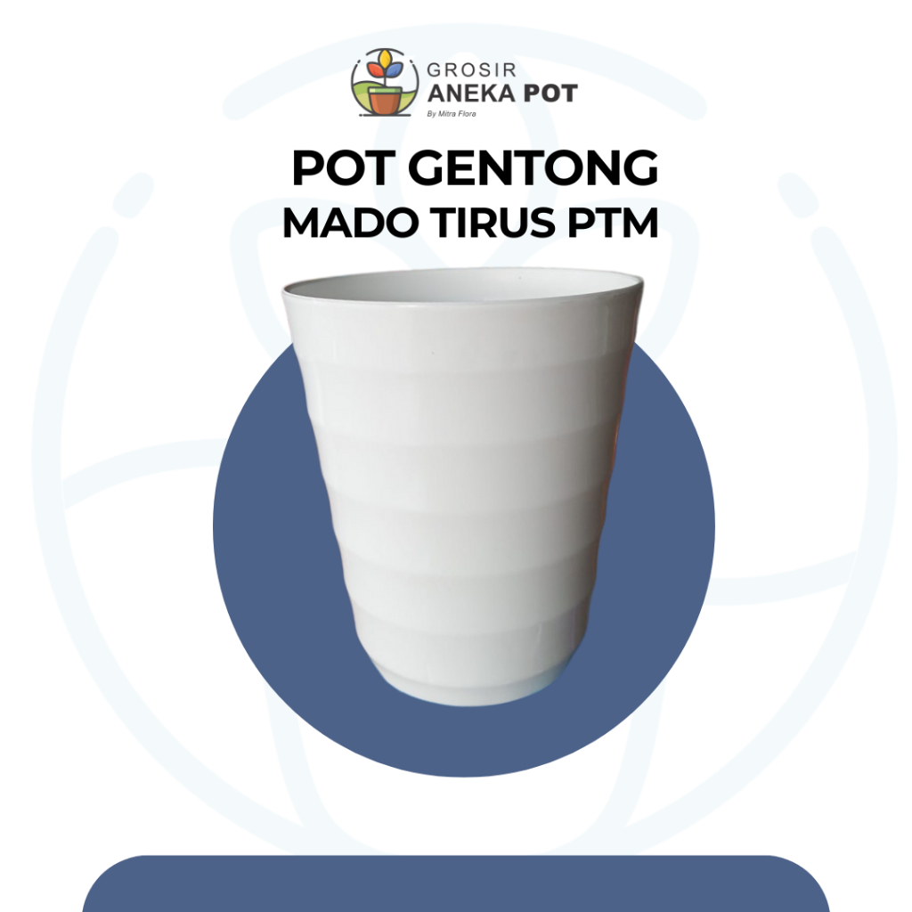 Grosir Aneka Pot - Pot Gentong Mado Tirus - Pot berbahan plastik tebal