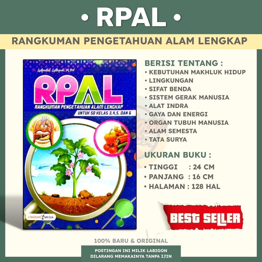 Buku RPAL Rangkuman Pengetahuan Alam Lengkap SD