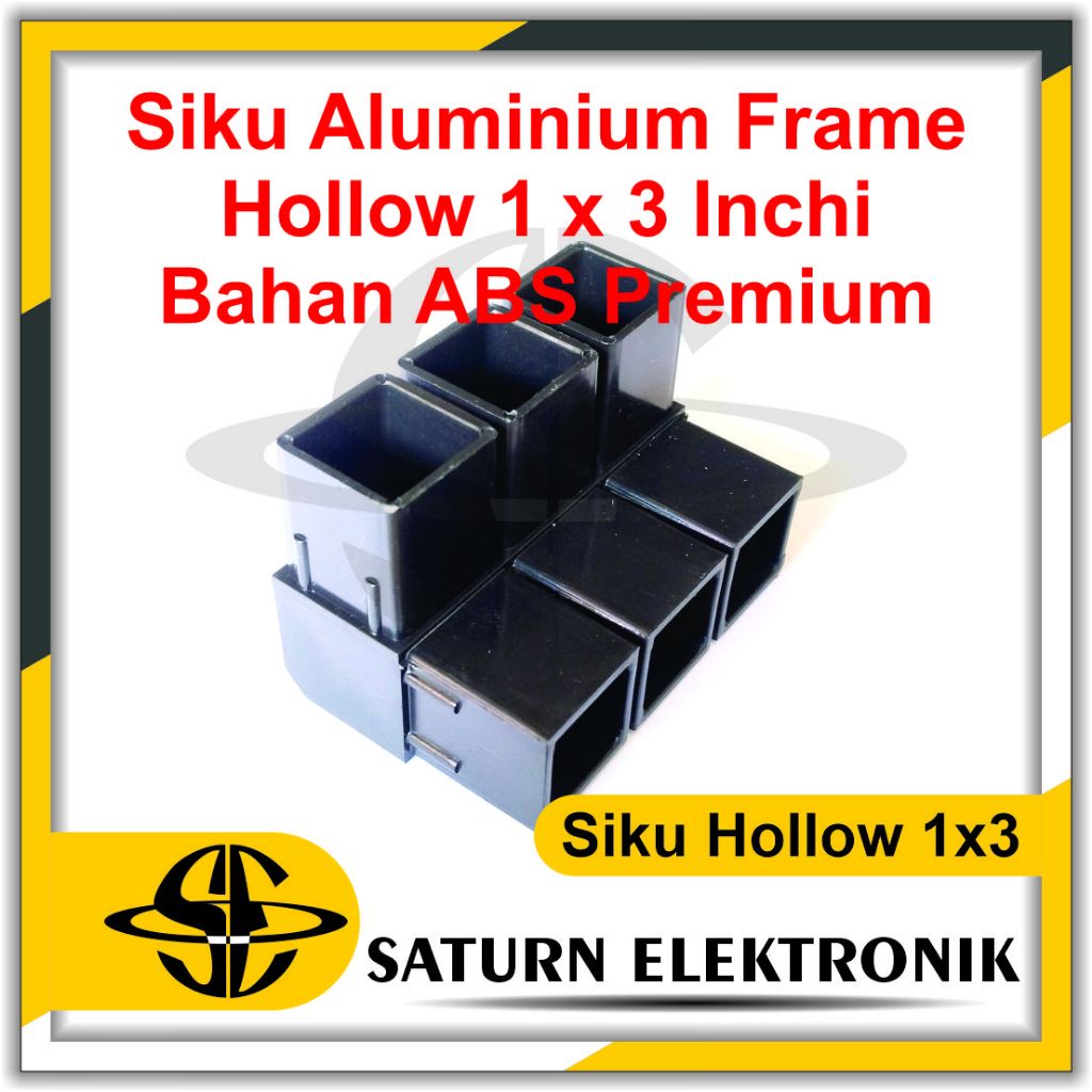 Siku Aluminium Frame Hollow 1 x 3 Inchi  Bahan ABS Premium