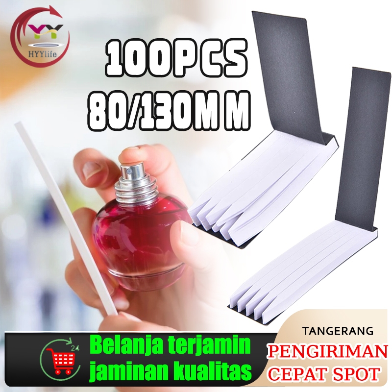Paper Tester Parfum 100Pcs / Kertas Parfum Tester / Aroma Yang Tahan Lama