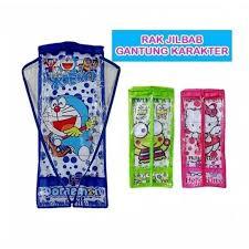 RAK JILBAB GANTUNG KARAKTER | RAK HIJAB GANTUNG RESLETING | GANTUNGAN TEMPAT WADAH RAK KERUDUNG GANT